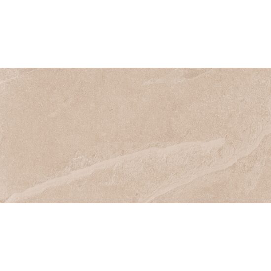 Gresie portelanata rectificata tip marmura, Creta Arena 60x120 cm, crem, finisaj mat-relief