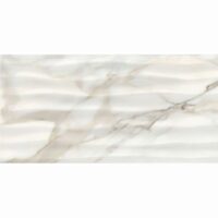 Faianta Rectificata Essenza Waves Cream 4954, tip marmura, 30x60 cm, crem