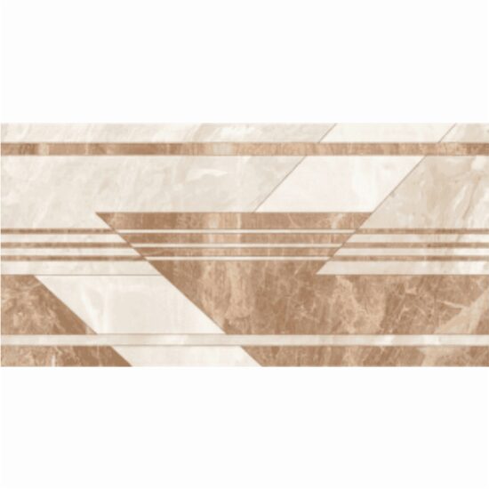 Piesa decorativa Nairobi Geometric Beige 4988, tip marmura, 30x60 cm, bej