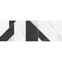 Faianta rectificata tip marmura, model geometric Vernazza Regio, 30x90 cm, finisaj mat