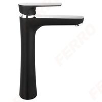 Baterie stativa lavoar inalta Square, negru BAQ2LBLC