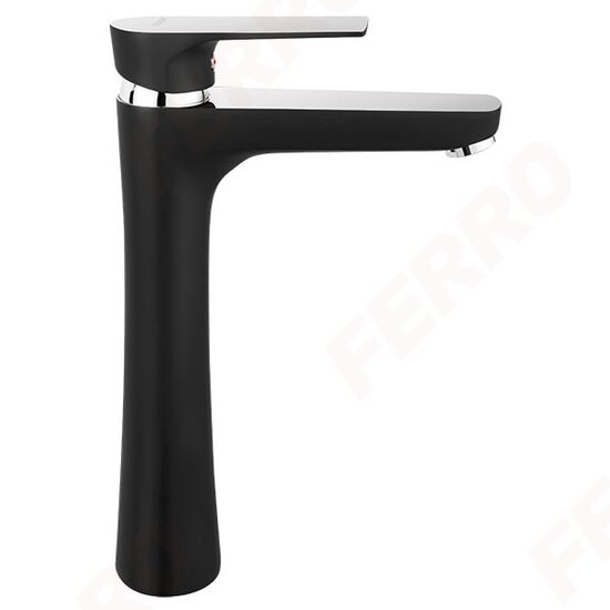 Baterie stativa lavoar inalta Square, negru BAQ2LBLC