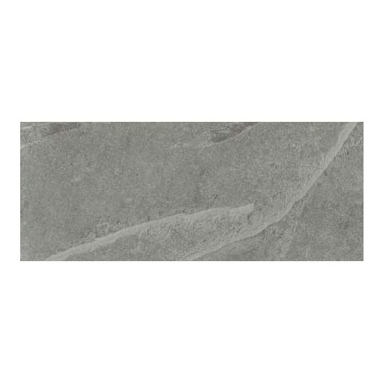 Treapta scara rectificata Creta Antracita, tip ciment, 33x120 cm, culoare gri inchis, finisaj mat