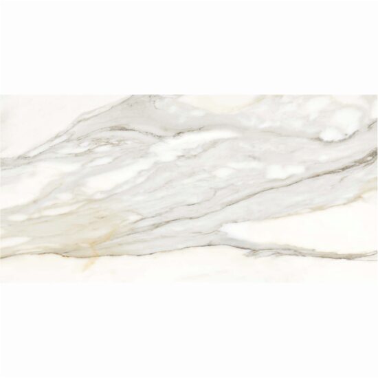 Gresie Ethernity Cream, model decor, 60x120 cm, crem, finisaj lucios