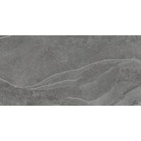 Gresie portelanata rectificata Creta Antracita 60x120 cm, finisaj mat