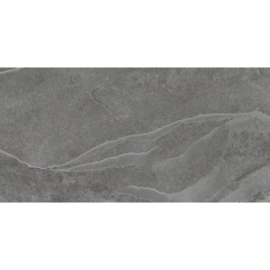 Gresie portelanata rectificata Creta Antracita 60x120 cm, finisaj mat