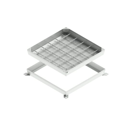Capac OZ URBAN ASCUNS patrat 600x600 PL 500X500 Hext 120 Hin 80 cu inchizator B125