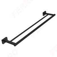Portprosop bara dublu 600x122x35mm Greta, negru mat AGR10BL