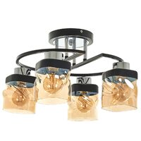 Candelabru RODES, NEGRU, 4XE27, 2499/4