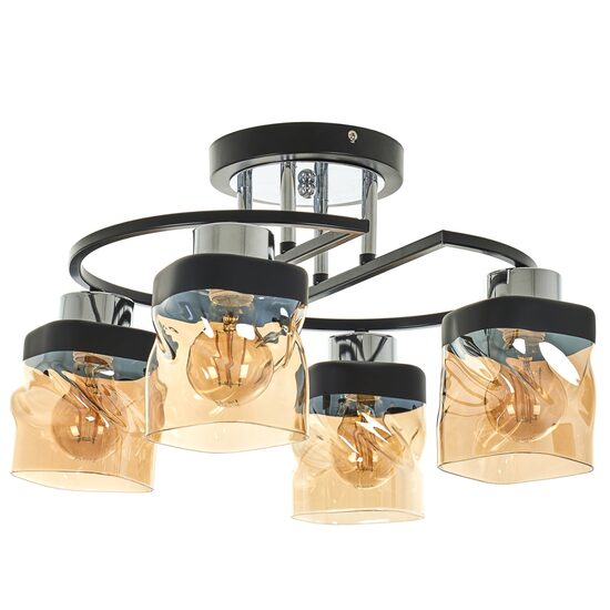Candelabru RODES, NEGRU, 4XE27, 2499/4