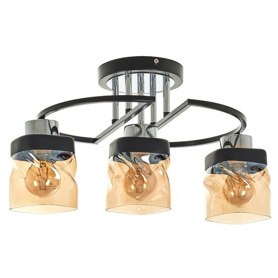 Candelabru RODES, NEGRU, 3XE27, 2499/3