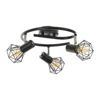 Lustra STAR, NEGRU, 3XE14, EL 2180/3 BK