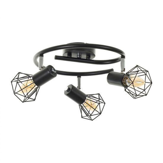 Lustra STAR, NEGRU, 3XE14, EL 2180/3 BK