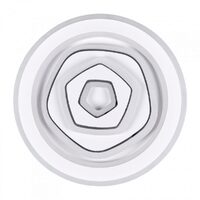 Aplica tavan AZALEA, ALB, LED 37W, 3000K-4000K-6000K, 2365