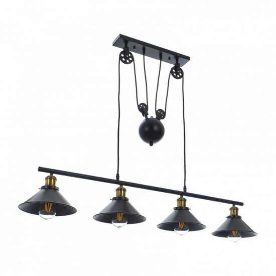Candelabru LOFT, NEGRU, 4XE27, EL 1860/4