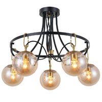 Candelabru ELEA, NEGRU, 5XE27, 2635/5