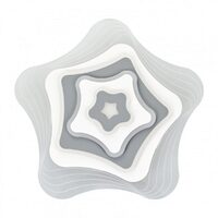 Aplica tavan LILY, ALB, LED 98W, 3000K-4000K-6000K, 2288