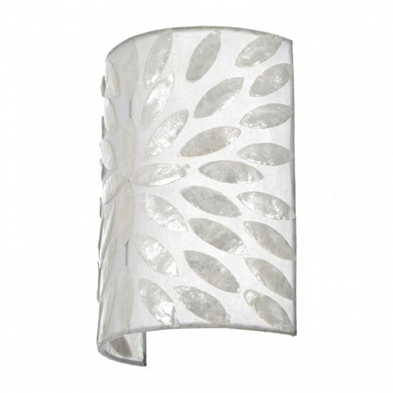 Aplica de perete LOTUS, ALB, 1XE27, ELI 34 / 1W WH