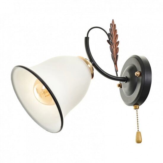 Lampa de perete REED, NEGRU, 1XE27, 2377/1W BK/FG