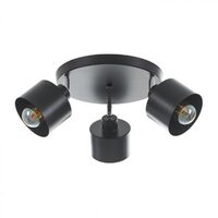 Aplica de tavan POLAR, NEGRU, 3XE27, EL 2094 / 3R