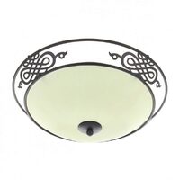 Plafoniera WALES, NEGRU, 2XE27, EL 2033/40 BK
