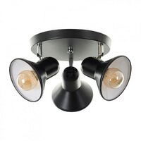 Plafoniera ADDER, NEAGRA, 3XE27, EL 2346 BK