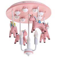Aplica tavan IT'S A GIRL, PINK, ELBULGARIA, 4000K, LED 18W-3XE14, 2446