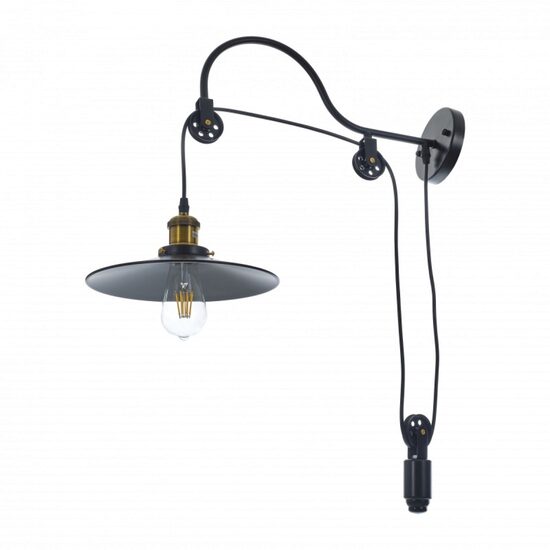 Aplica de perete LOFT, NEGRU, 1XE27, EL 1860A / 1W