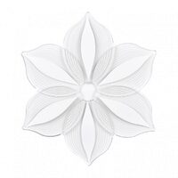 Aplica tavan TULIP, ALB, LED 98W, 3000K-4000K-6000K, 2290