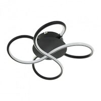 Aplica tavan BLAKE, NEGRU, LED 36W, 3000K-4000K-6000K, 2292 BK