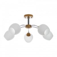 Candelabru DOWNEY, CREM, 5XE27, EL 1821/5 YW