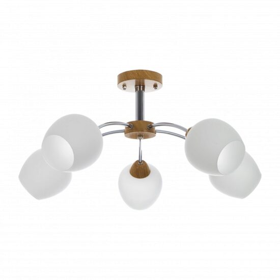 Candelabru DOWNEY, CREM, 5XE27, EL 1821/5 YW