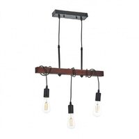 Candelabru COLEMAN, NEGRU, 3XE27, EL 1937