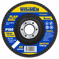 Disc abraziv frontal pentru slefuire, 125 x 22 mm, granulatie P100