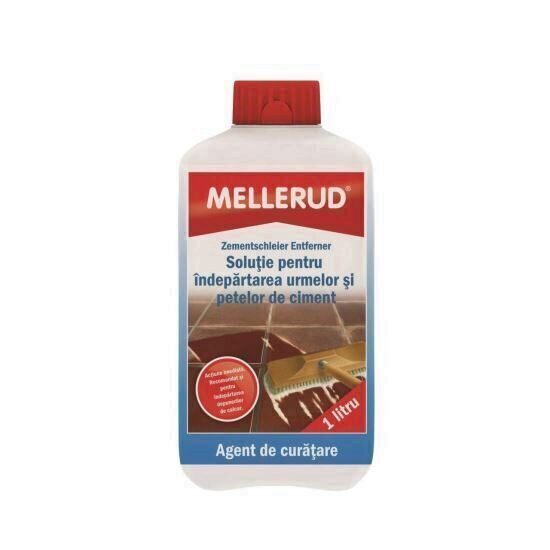 Solutie pentru indepartarea urmelor si petelor de ciment, 1 L, Mellerud 760040 / 0004