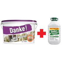Vopsea lavabilă de interior Danke, antimucegai 15 L + amorsa 4 L