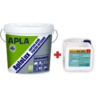 Pachet vopsea lavabilă de interior APLA Lux, 15 L+amorsa 3 L/4 L