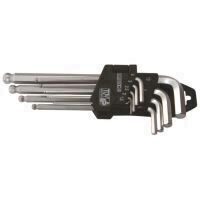 Set 9 chei hexagonale, 1,5-10 mm, CR-V, satinate, Lumytools LT56477