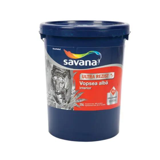 Savana Vopsea superlavabila ultrarezist, interior, 25 L