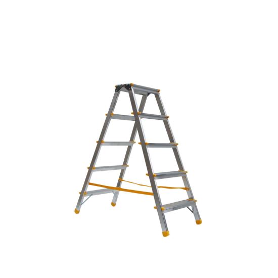 Scara Aluminiu 5 trepte, urcare ambele parti, inaltime lucru 3.10m COD 81965299