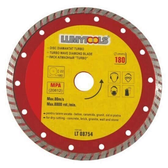 Disc diamantat turbo, 125 mm