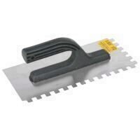 Gletiera crestata, maner PVC, Inox, 10x10mm, 270x130 mm, LT06719