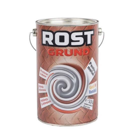 Grund anticoroziv pentru metal ROST interior / exterior ROSU 3.5 L