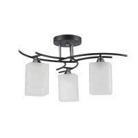 Lustra Nara crom, negru, alb, 3XE27 60W EL0038058