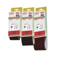 Banda pentru masini portabile, pentru lemn / metale, Carboas PESX, 75 x 533 x 11 mm, granulatie 80, set 3 bucati