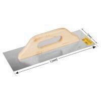 Gletiera dreapta inox maner lemn 480x130 mm LUMYTOOLS LT06576