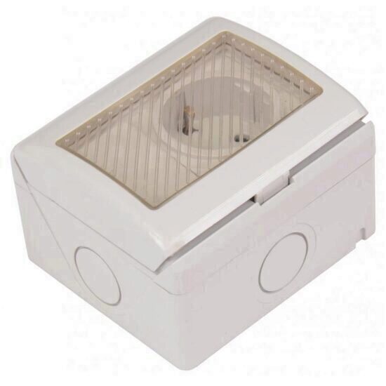 Modul priza aplicata C.P. si capac + intrerupator IP55 TG-1205.102 TOTAL GREEN EL0014155