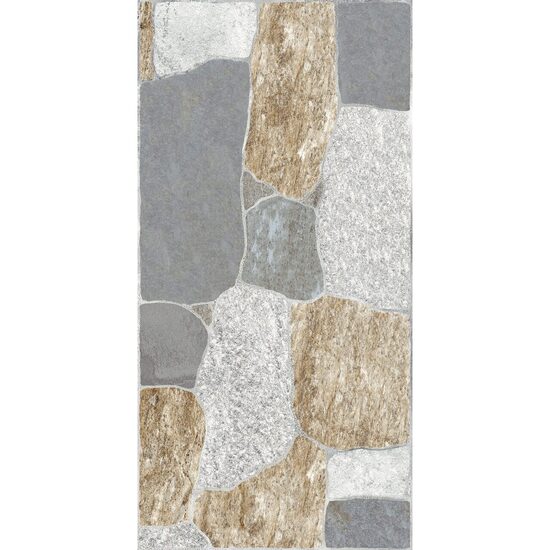 Gresie portelanata gri YUCATAN 8790 model piatra 30x60 cm