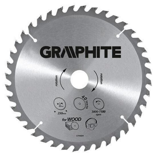 Lama circulara pentru fierastrau 165x30 mm, 18 dinti GRAPHITE 57H648