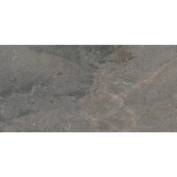 Gresie portelanata rectificata Toscana Gris, tip marmura, 75x150 cm, culoare gri inchis, finisaj mat